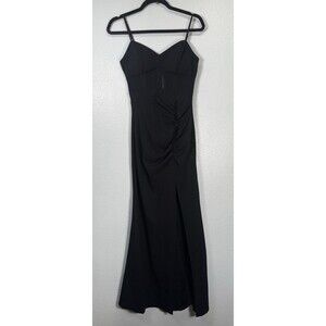 Windsor Women’s Size Small Formal Dress High Slit Black Strap Dress